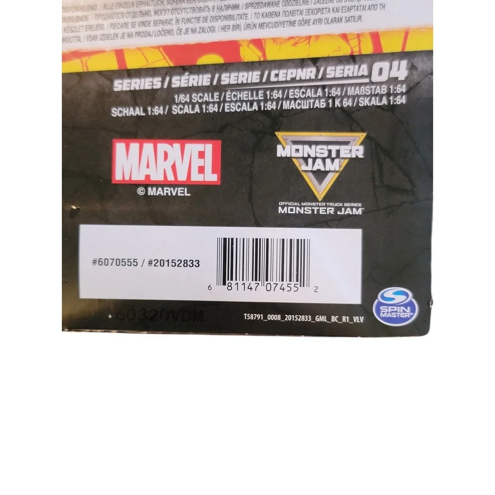 Monster Jam Marvel Wolverine vs The Sentinels 1:64 NEW Die-Cast 2-Pack Truck